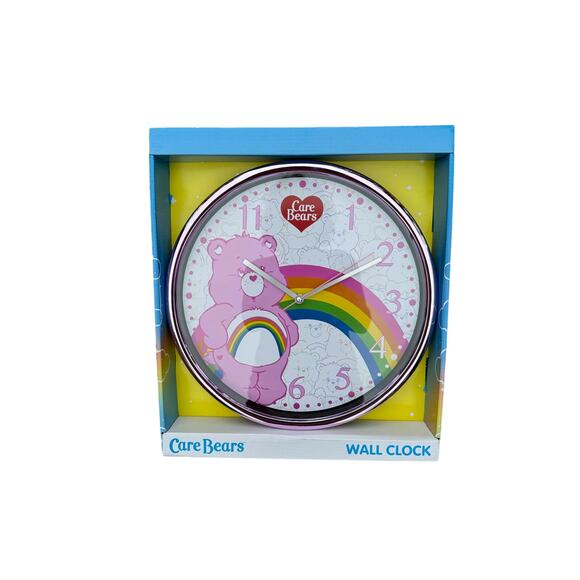 Care Bear Wall Clock, New in Box, Cheer Bear, 9 3/4”  Christmas gift - Picture 1 of 4